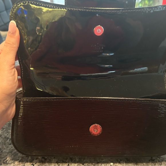 Louis Vuitton Black and Silver Logo Clutch - Picture 3 of 8